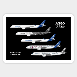 Airbus A350 Test Aircraft Fleet Magnet